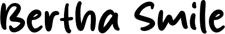 Bertha Smile шрифт