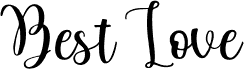 BestLove font