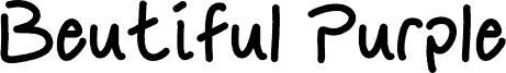 Beutiful Purple font