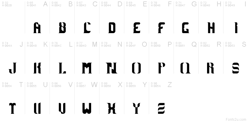 Basic Latin - charmap