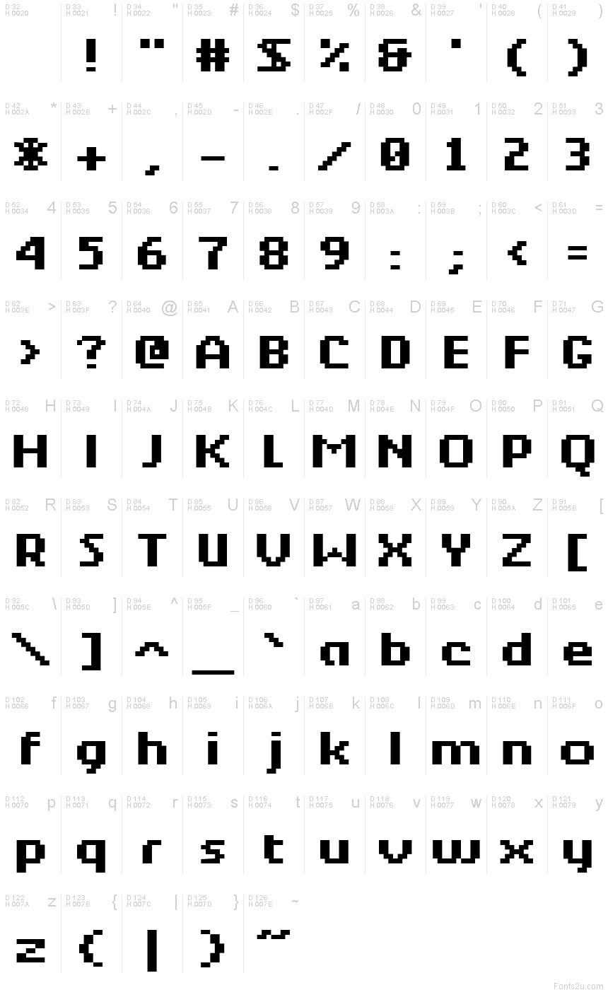 bit map font generator