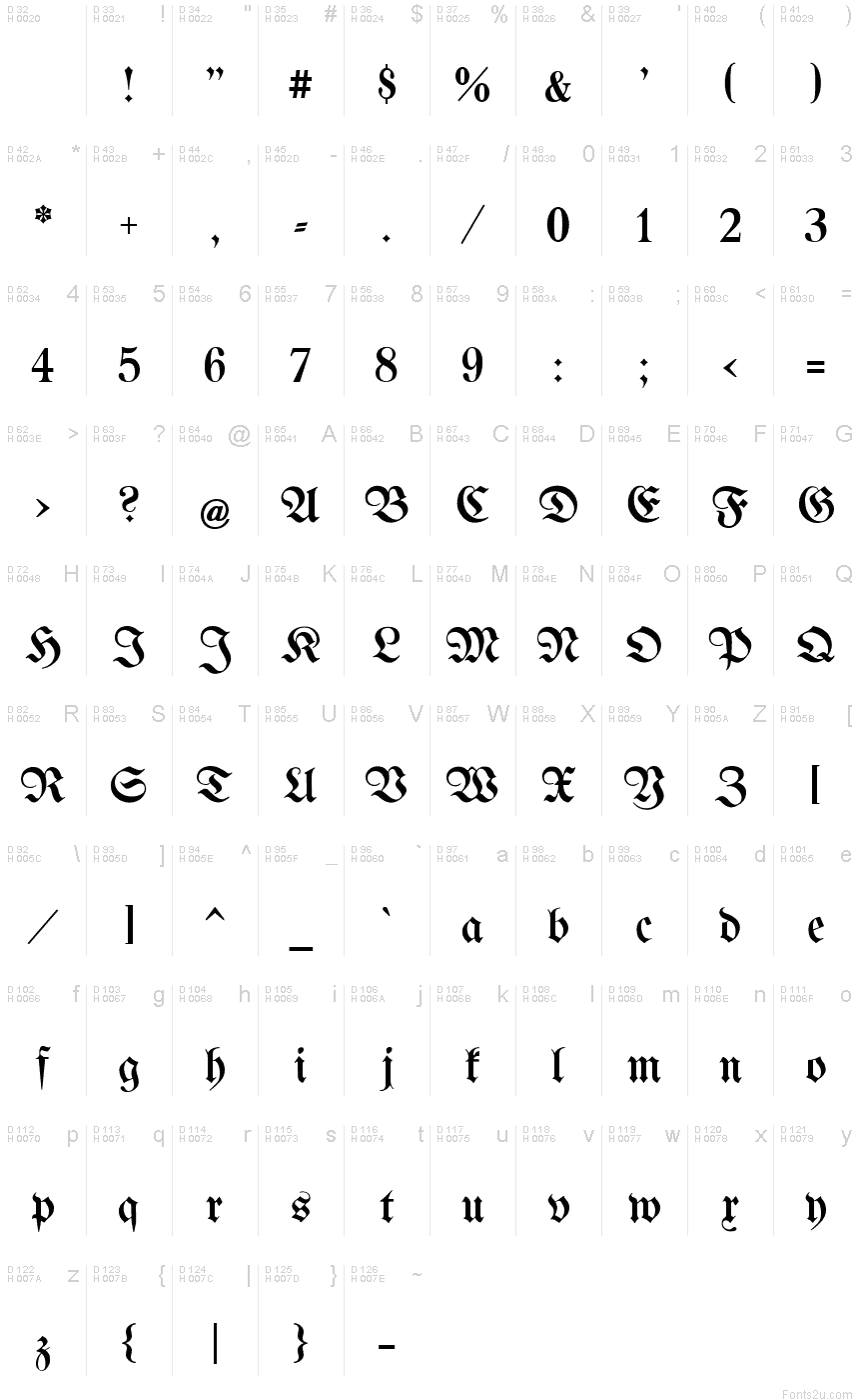 Bertholdr Mainzer Fraktur Font · 1001 Fonts