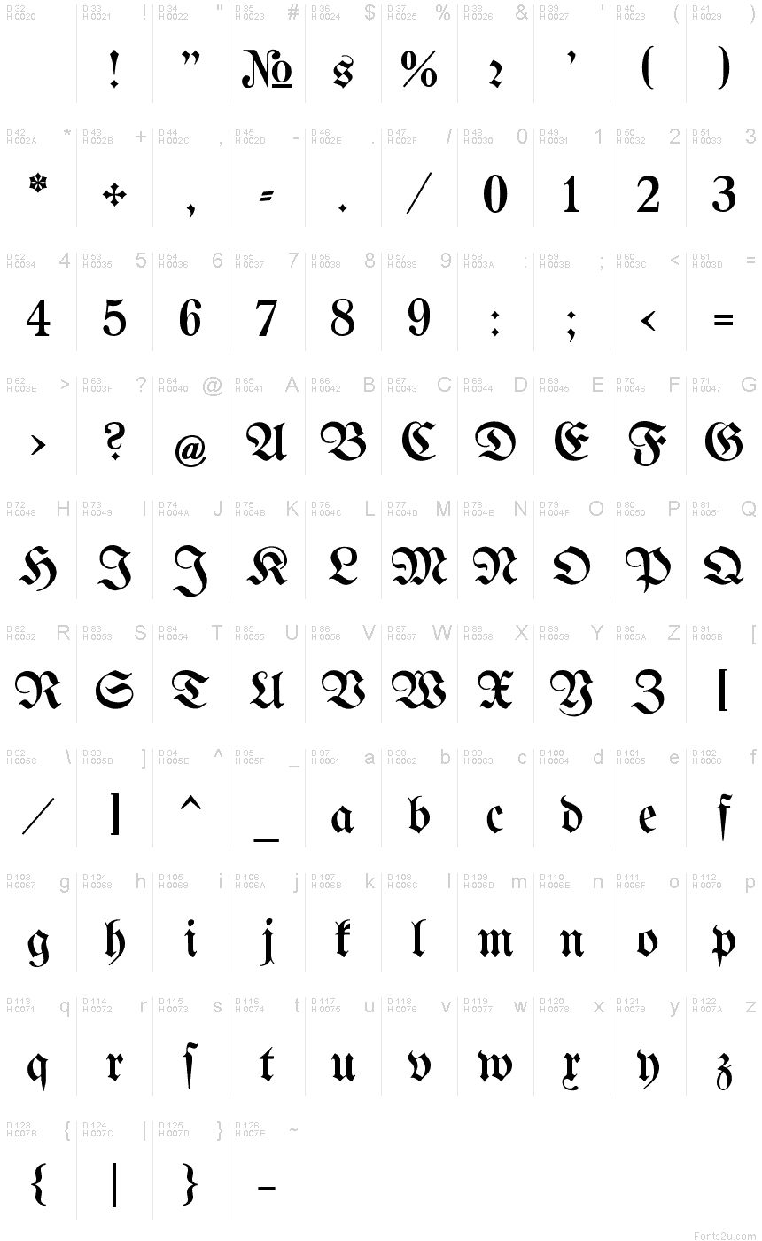 Bertholdr Mainzer Fraktur Font · 1001 Fonts