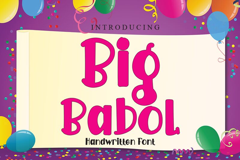 Big Babol フォント