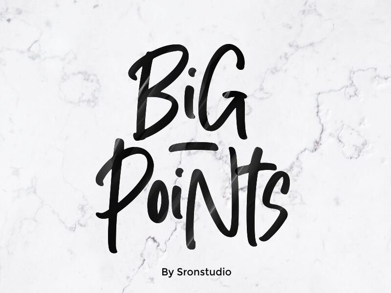 BiG PoiNts Font