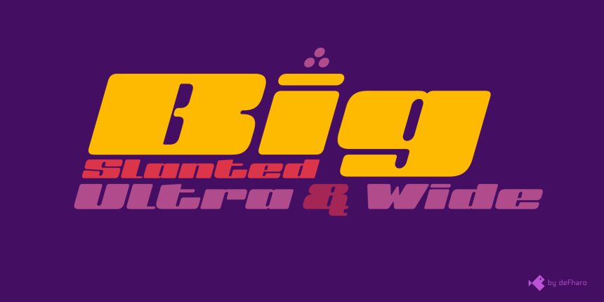 BIG Slant Czcionka