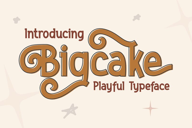Bigcake Schriftart
