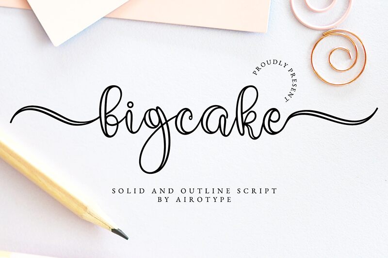 Bigcake Schriftart