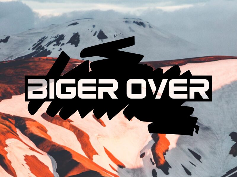 b Biger Over Schriftart