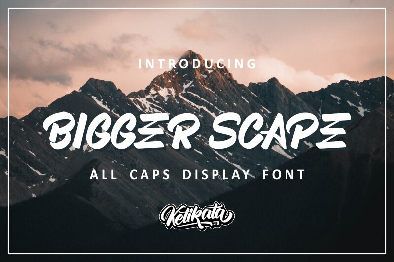 BIGGER SCAPE Schriftart