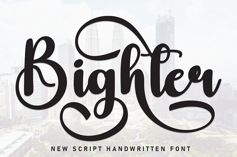 Bighter Schriftart