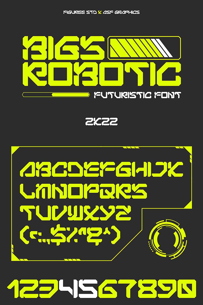 Bigs Robotic Schriftart