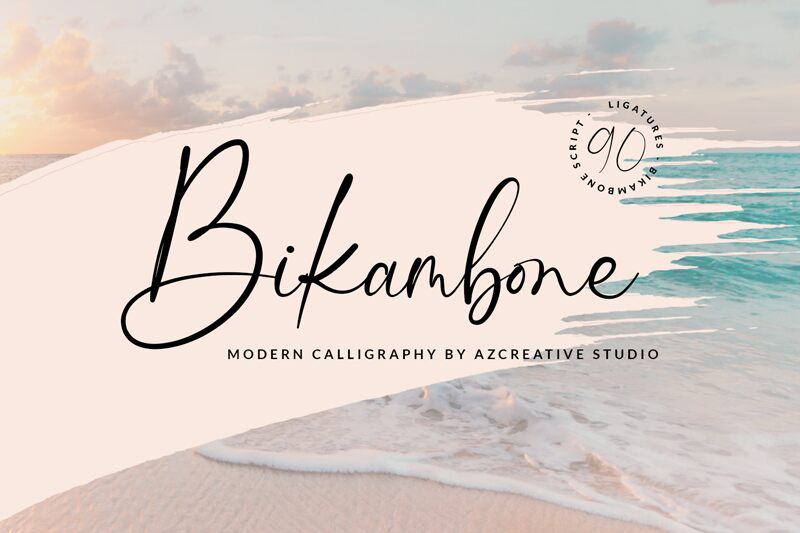 Bikambone Schriftart