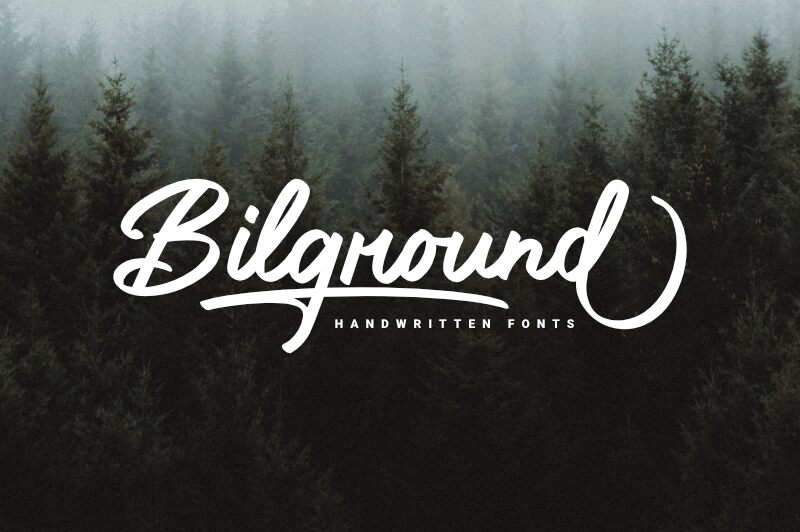 Bilground Schriftart