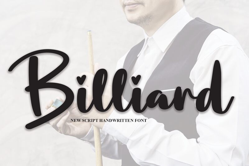 Billiard Schriftart