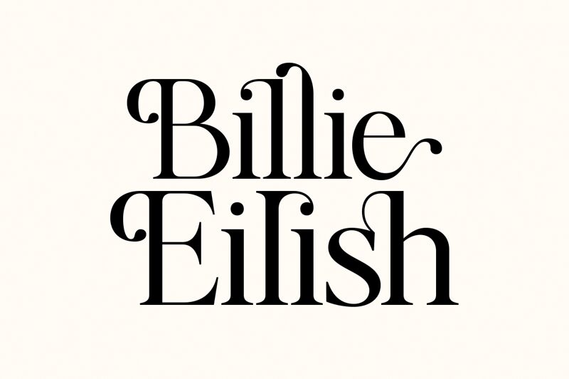 Billie Eilish  Schriftart