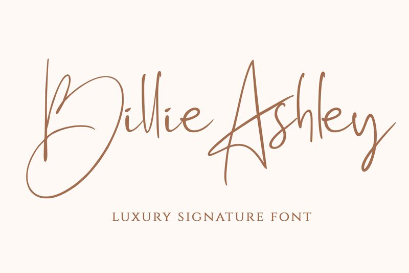 Billie Ashley Druh písma