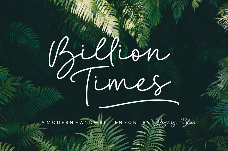 Billion Times Czcionka