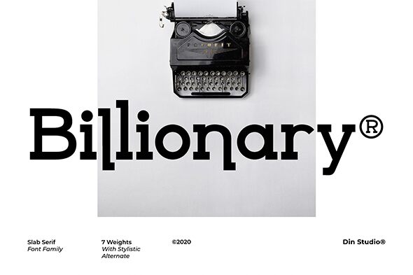 Billionary Schriftart