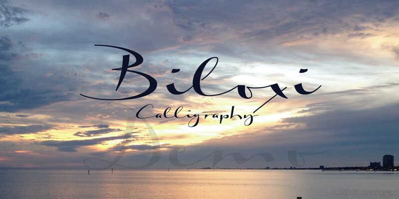 Biloxi Calligraphy Schriftart