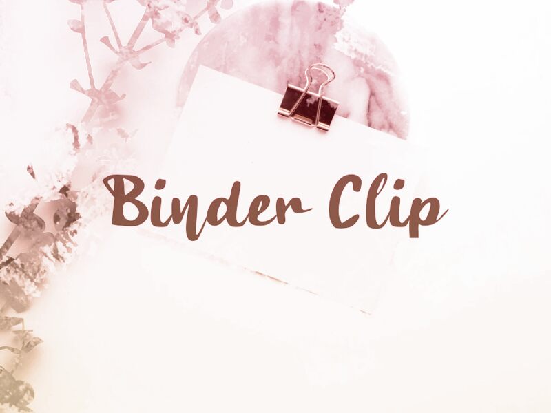 b Binder Clip Carattere