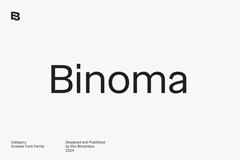 Binoma Schriftart