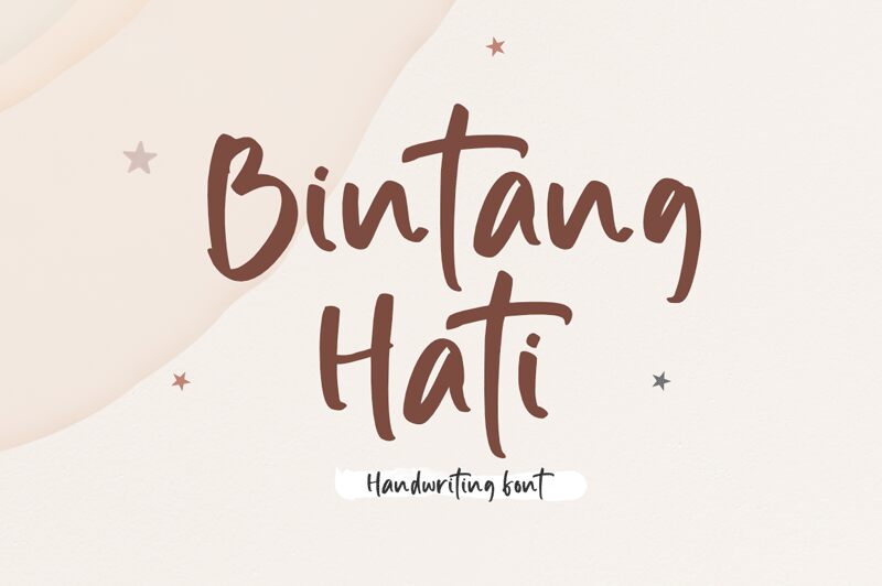 Bintang Hati الخط