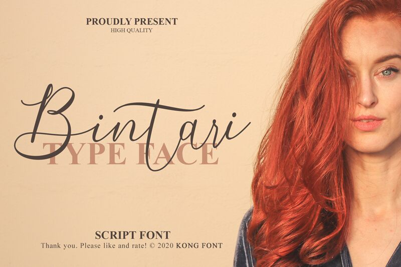 Bintari Schriftart