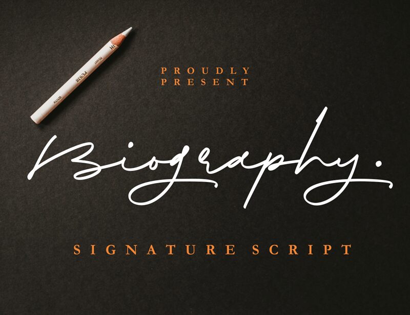 Biography Ink الخط 