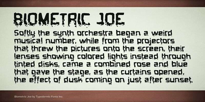 Biometric Joe Czcionka
