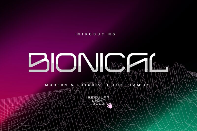 Bionical Schriftart