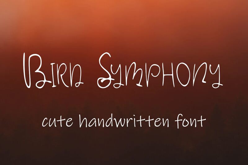 Bird Symphony Шрифт