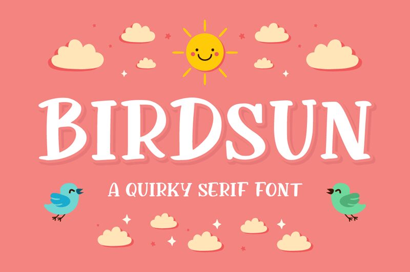 Birdsun Шрифт