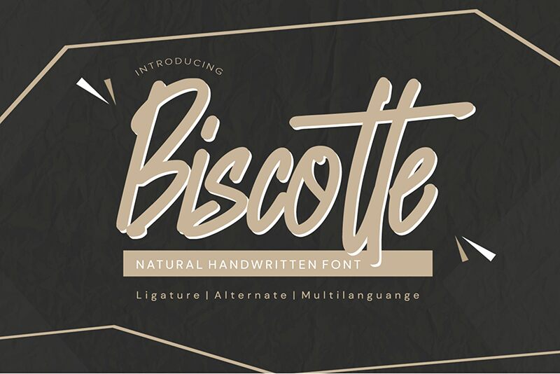 Biscotte Schriftart
