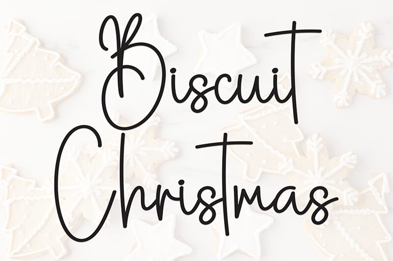 Biscuit Christmas Schriftart