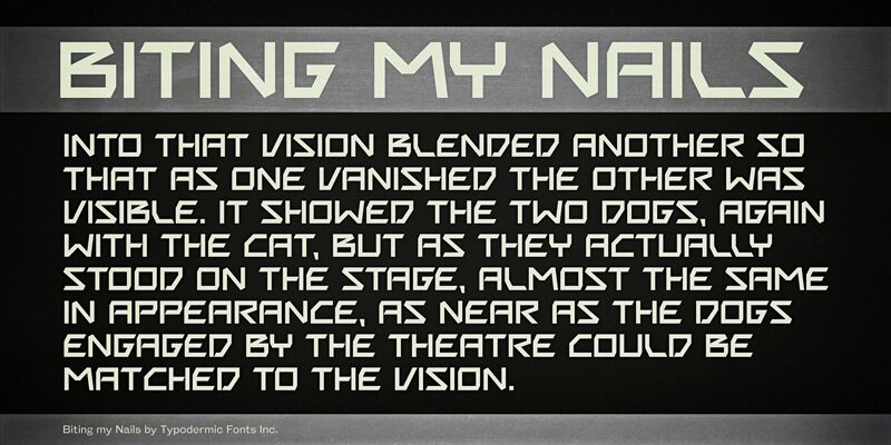 Biting My Nails Font