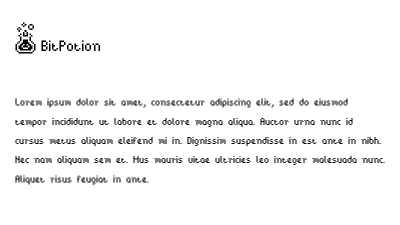 BitPotion Font