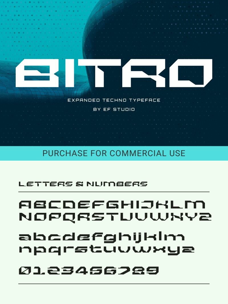 Bitro Schriftart