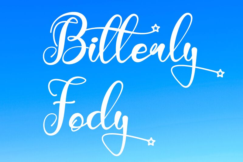 Bitterly Fody الخط 