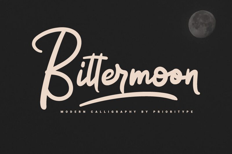 Bittermoon Schriftart