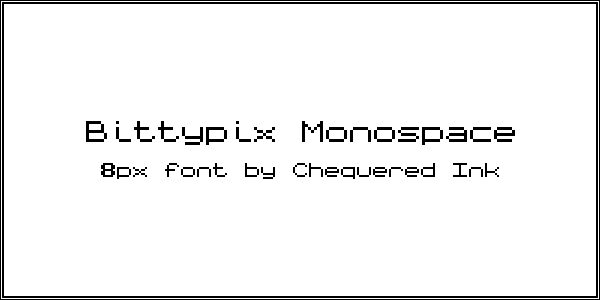 Bittypix Monospace Czcionka