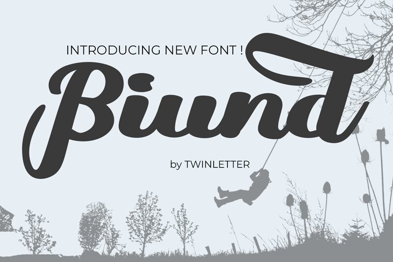 Biund Schriftart