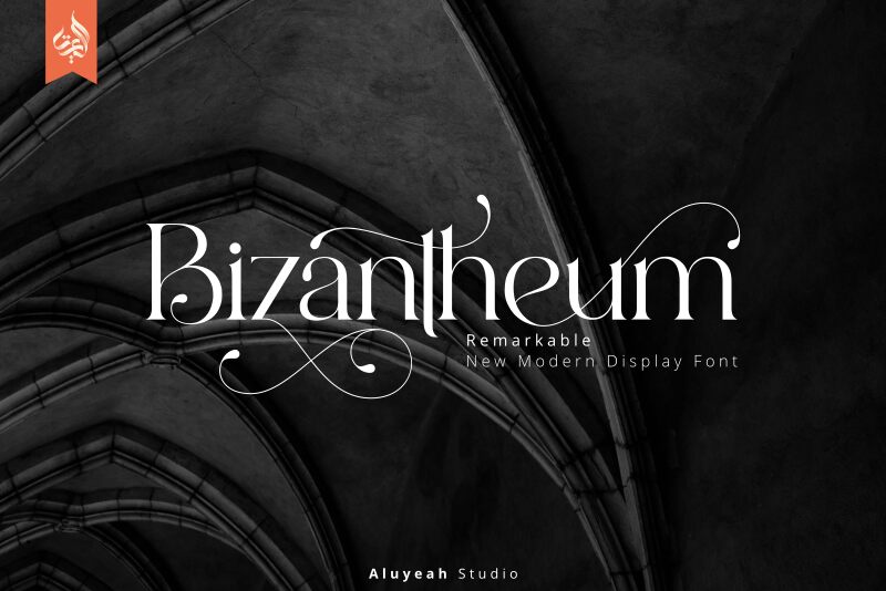 Bizantheum Schriftart