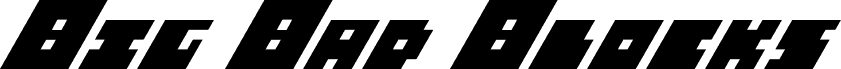 Big Bad Blocks Italic