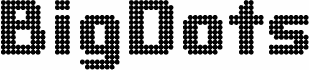 Podgląd czcionki BigDots