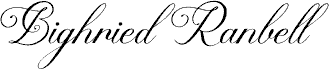 Bighried Ranbell font