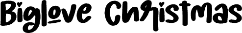 Biglove Christmas - Personal Us шрифт