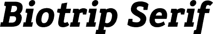 Biotrip Serif Bold Italic fuente