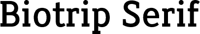 Biotrip Serif Medium fuente