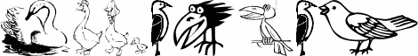 Aperçu de la police BirdArt